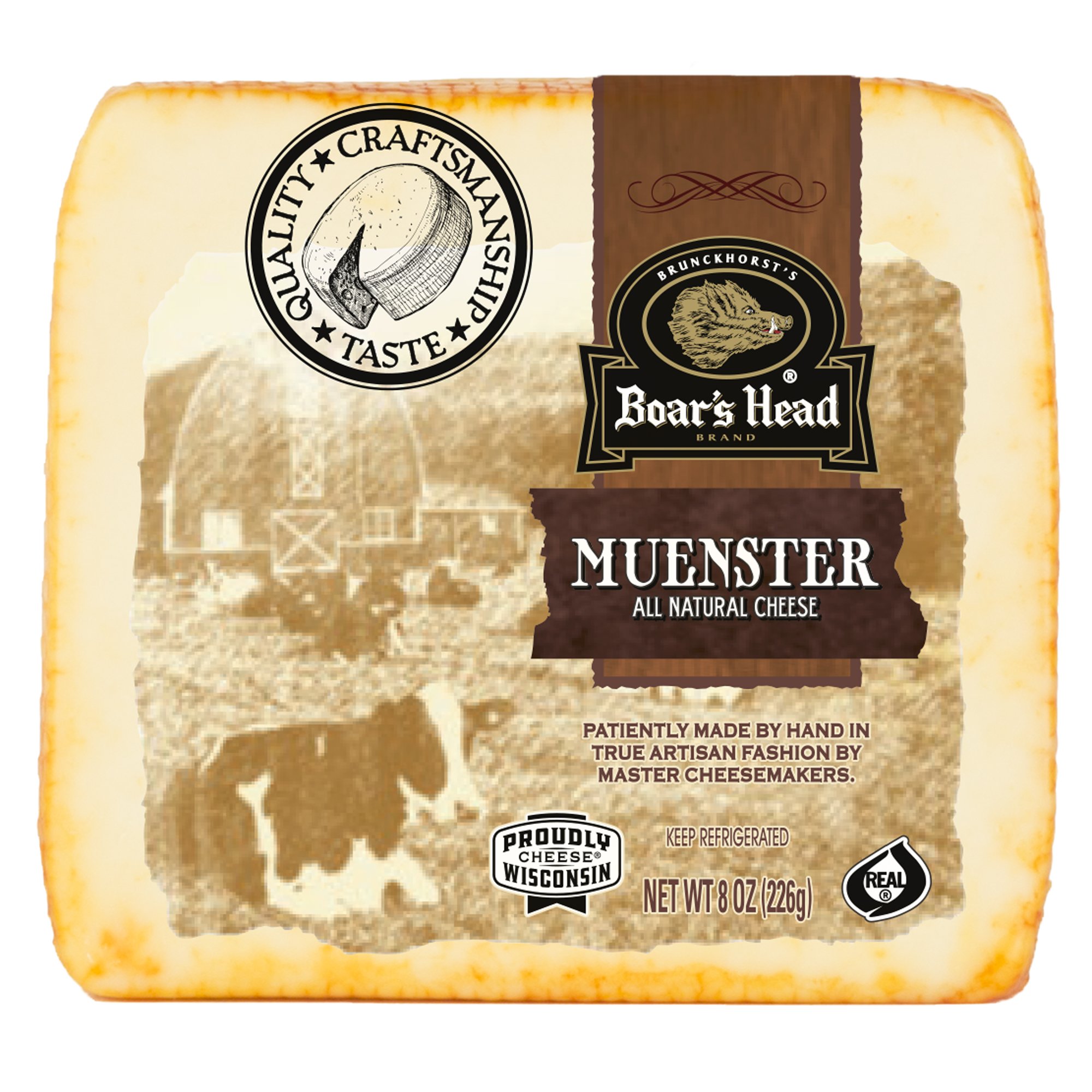 Boar's Head PreCut All Natural Muenster Cheese Shop Cheese at HEB