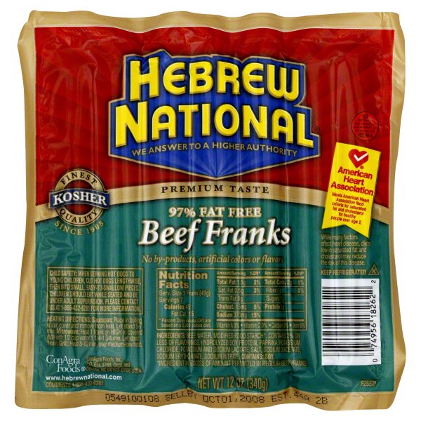 Hebrew National Bulk Kosher Hot Dogs