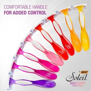 BIC Soleil Smooth 3 Blades Disposable Razors, 4 ct