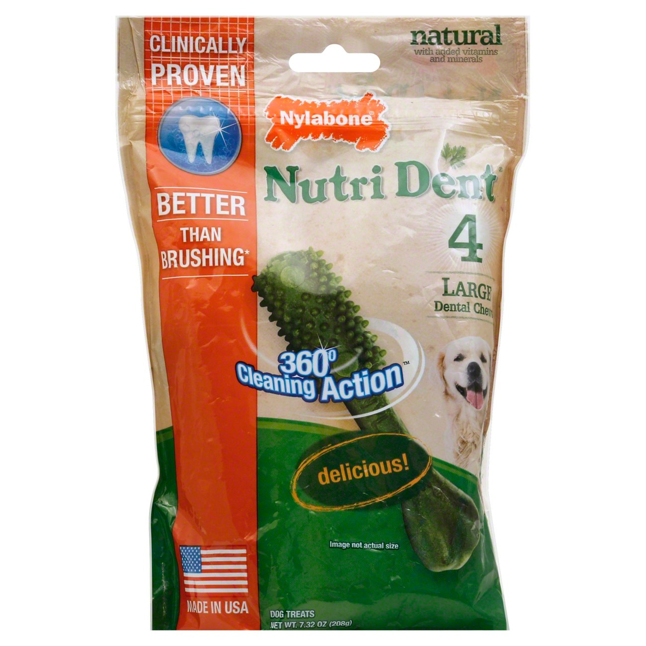 Nylabone Nutri Dent Edible Dental Chews Large Dog Treats Shop Dogs at HEB