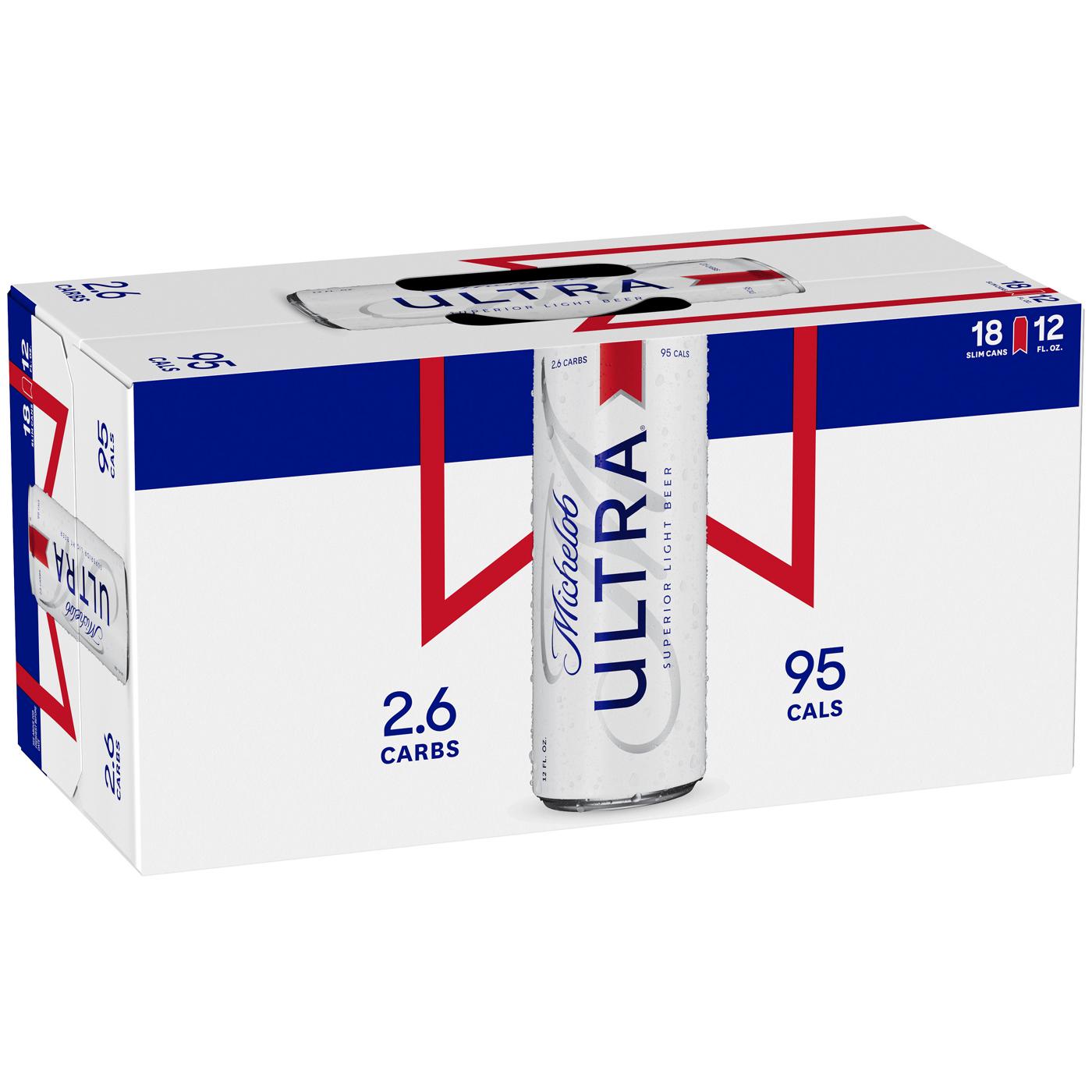 Michelob Ultra Beer 18 pk Slim Cans; image 1 of 2