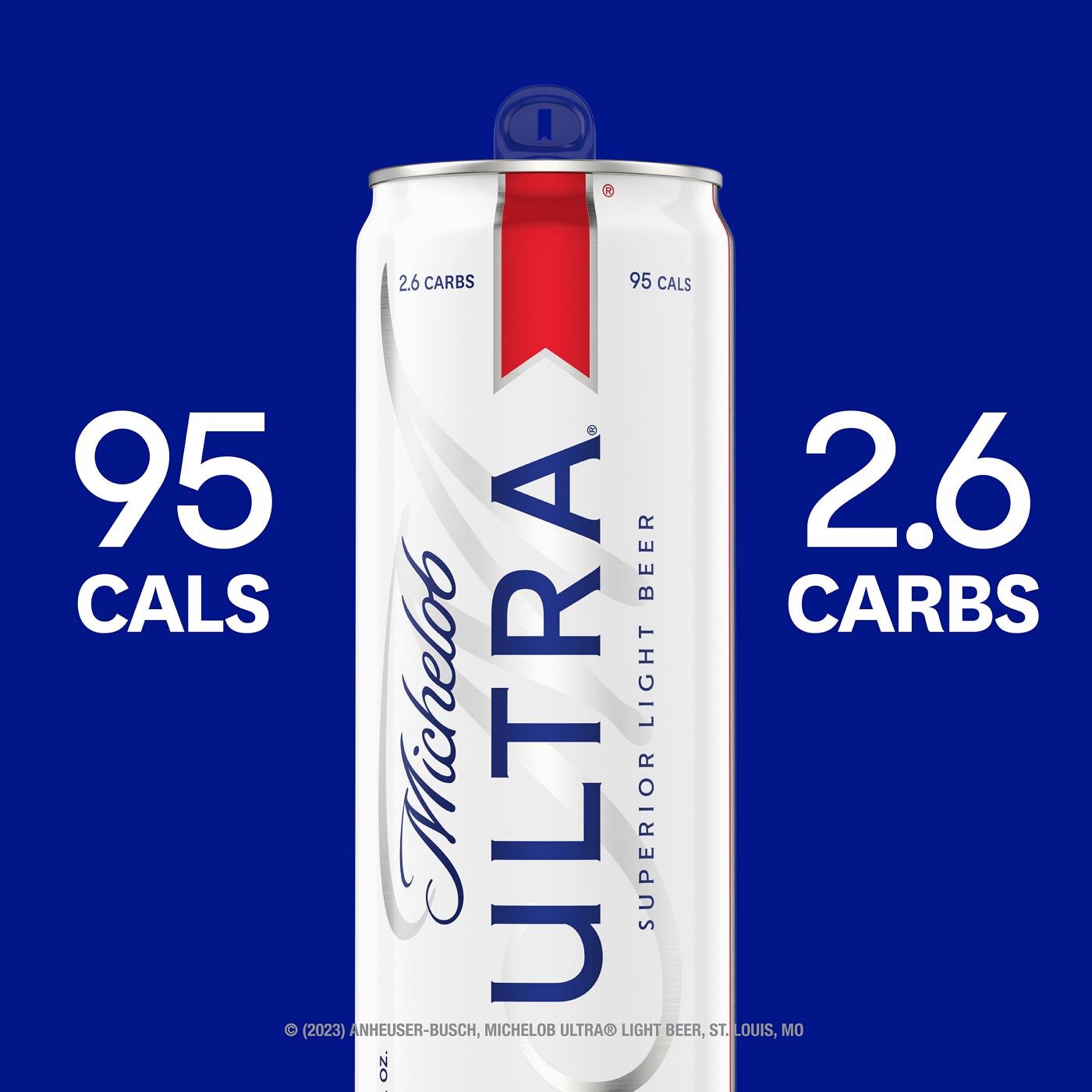 Michelob ULTRA Superior Light American Lager Beer Cans, 18 pack; image 6 of 8