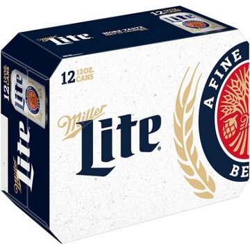 Miller Lite Beer 12 pk Cans, 12 oz