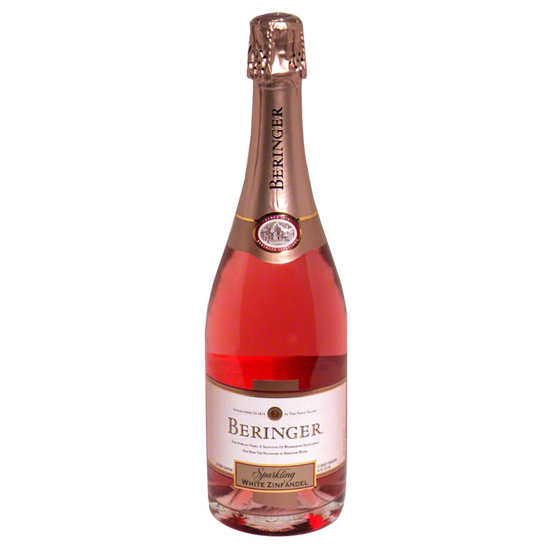 How many calories are in Beringer White Zinfandel?