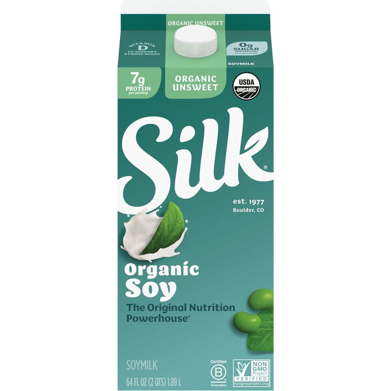 Silk Unsweetened Soy Milk Nutrition Information Besto Blog 7257