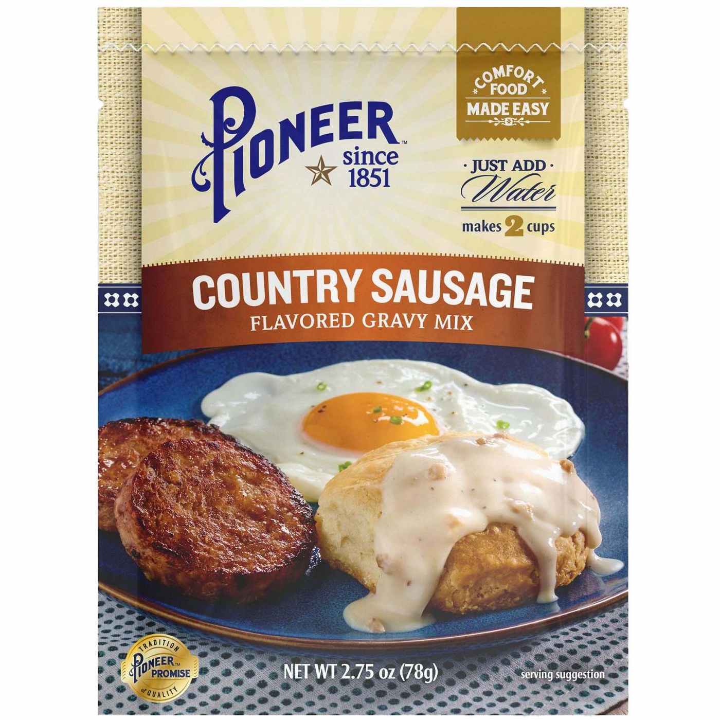 Pioneer Country Sausage Flavor Gravy Mix; image 1 of 3