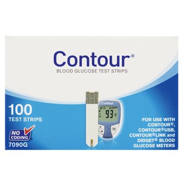 Contour Blood Glucose Test Strips, 100 ct
