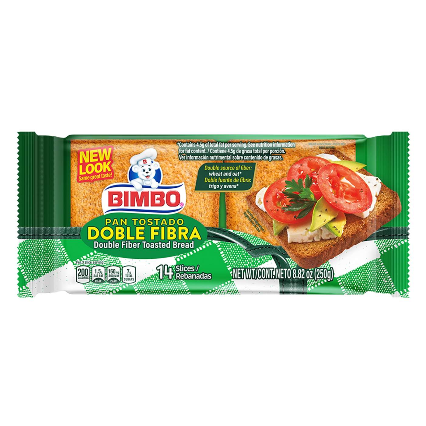 Bimbo Pan Tostado Doble Fibra Toasted Bread; image 1 of 3