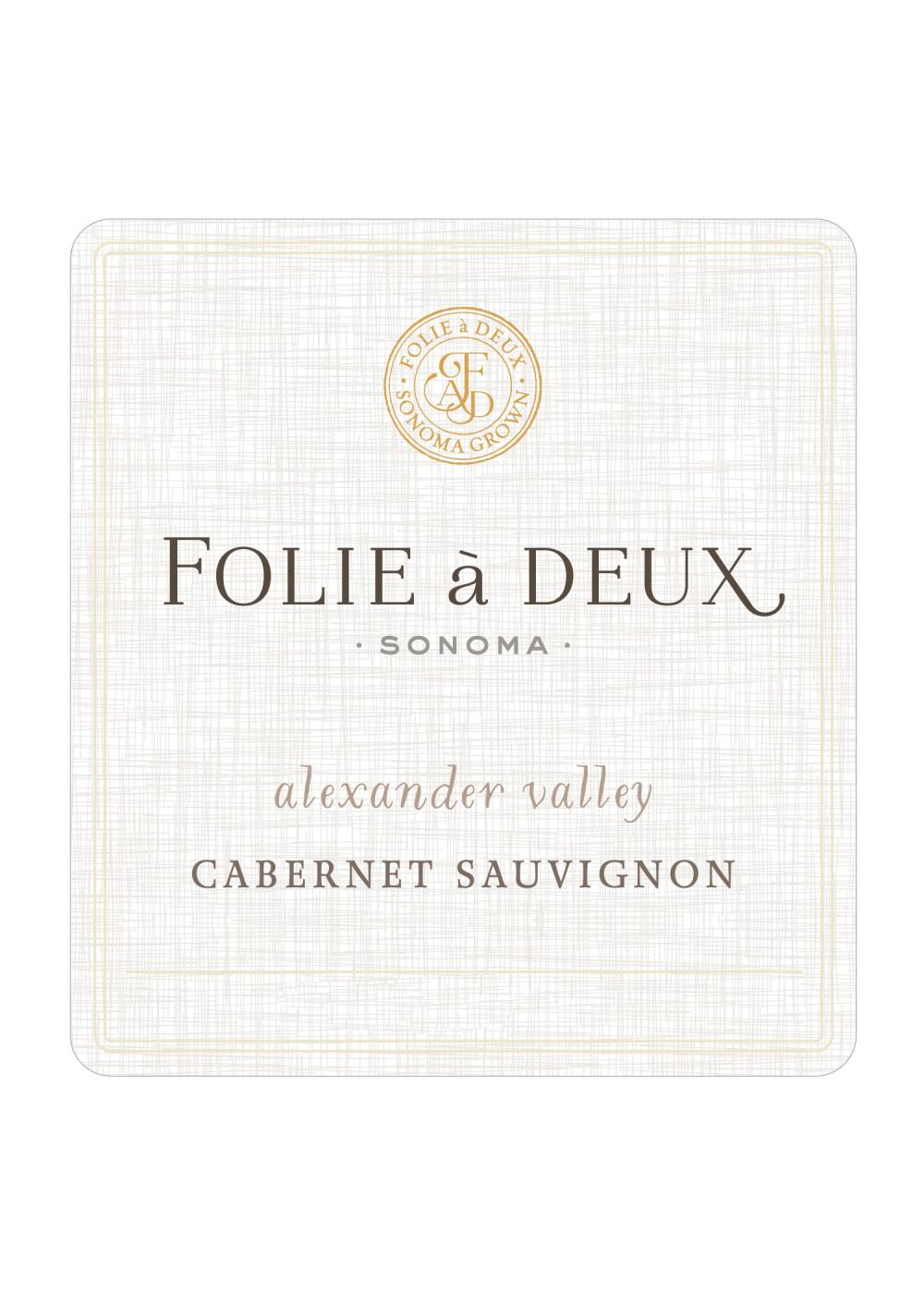 Folie A Deux Sonoma Alexander Valley Cabernet Sauvignon Wine; image 2 of 5