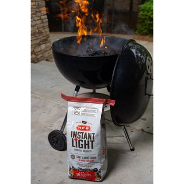 H-E-B Texas Mesquite Instant Light Charcoal Briquets, 12 lb