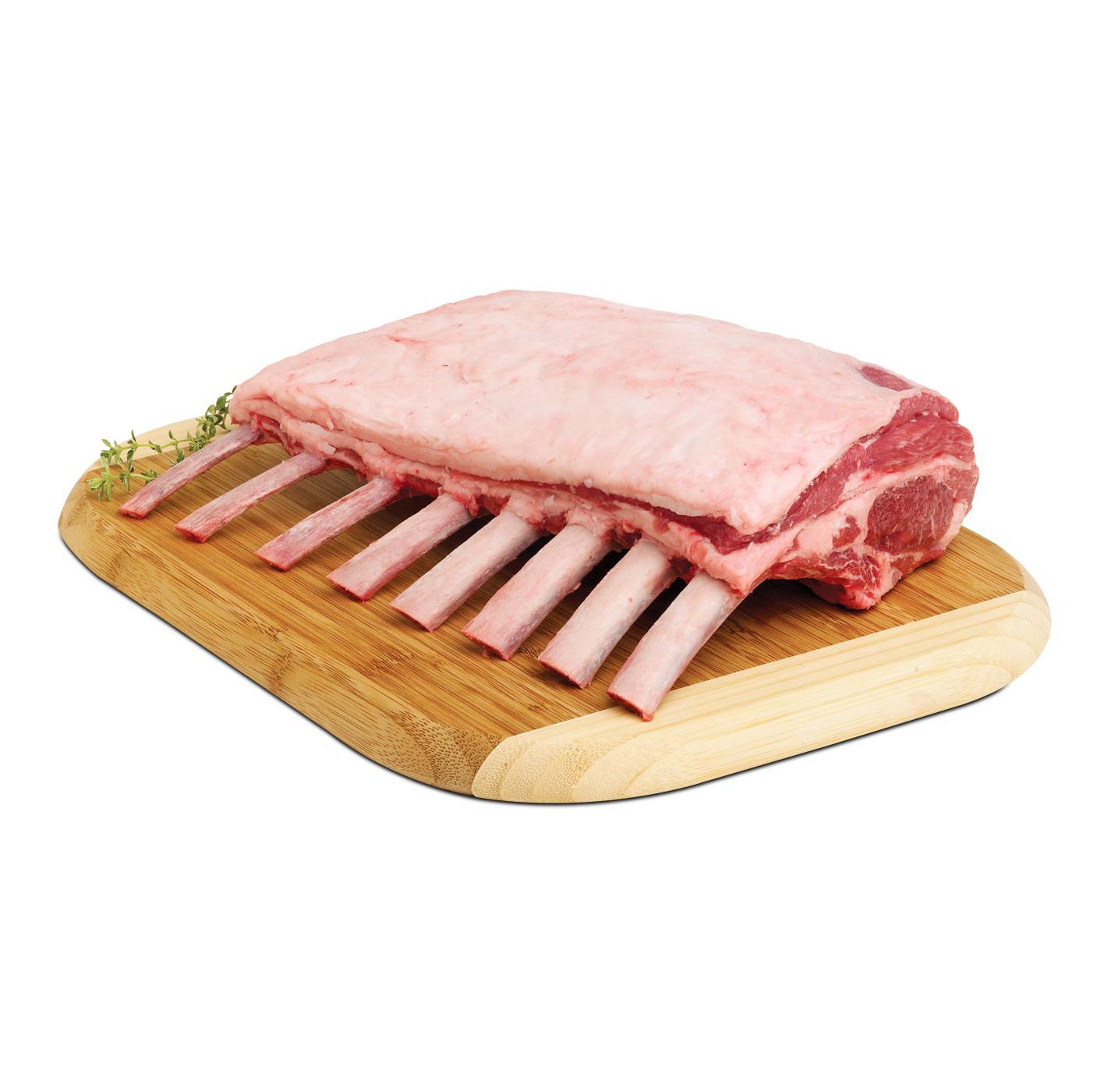 Natural Lamb Cap On Rib Rack, 8-Rib; image 1 of 2