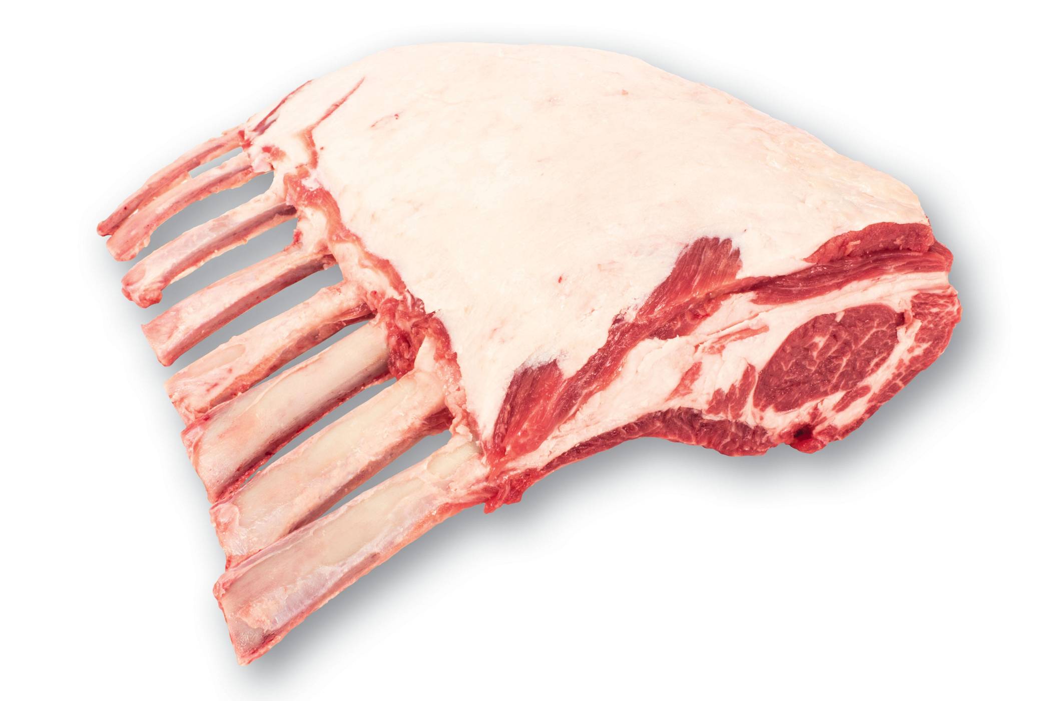 Natural Lamb Cap On Rib Rack, 8-Rib - Shop Lamb & goat at H-E-B