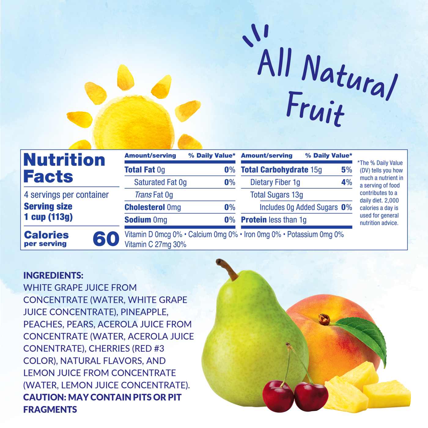 Cherry Mixed Fruit Cup® Snacks - 100% Juice