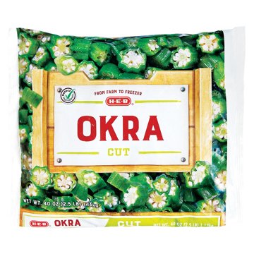 H-E-B Frozen Cut Okra, 40 oz