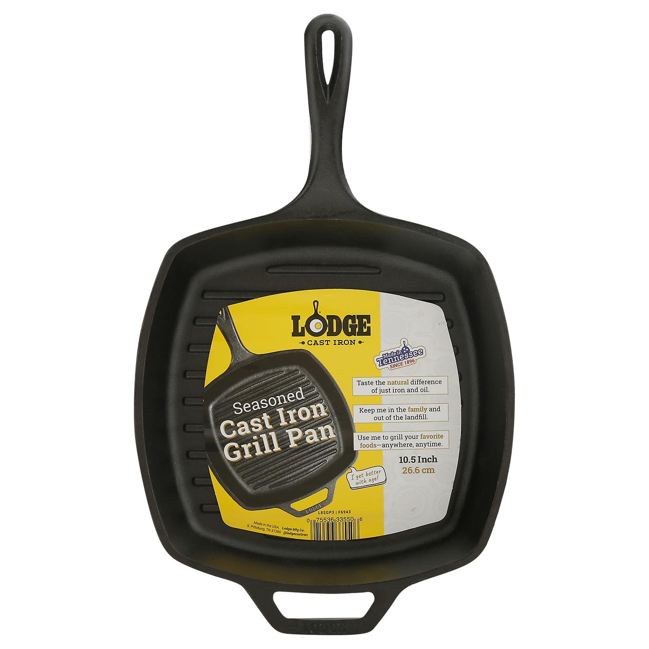 Lodge Seasoned Square Cast Iron Grill Pan - Shop Frying Pans & Griddles at  H-E-B