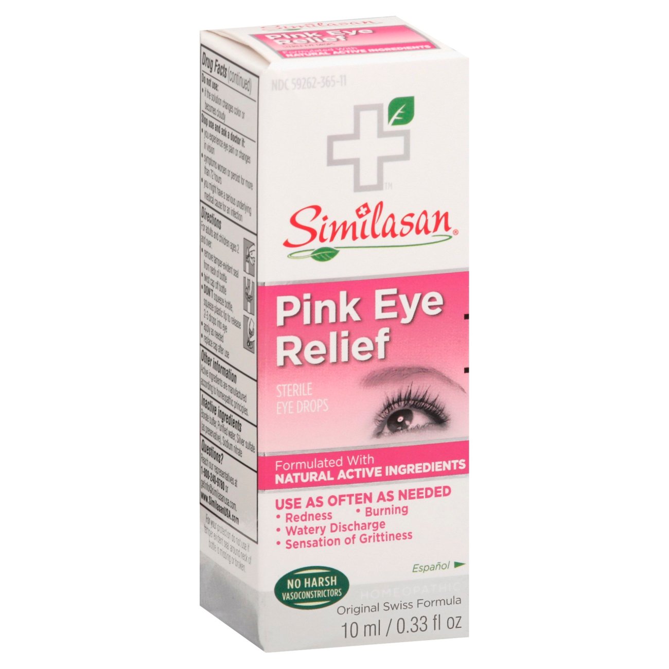 Similasan Pink Eye Relief Sterile Eye Drops Shop Herbs Homeopathy At H E B