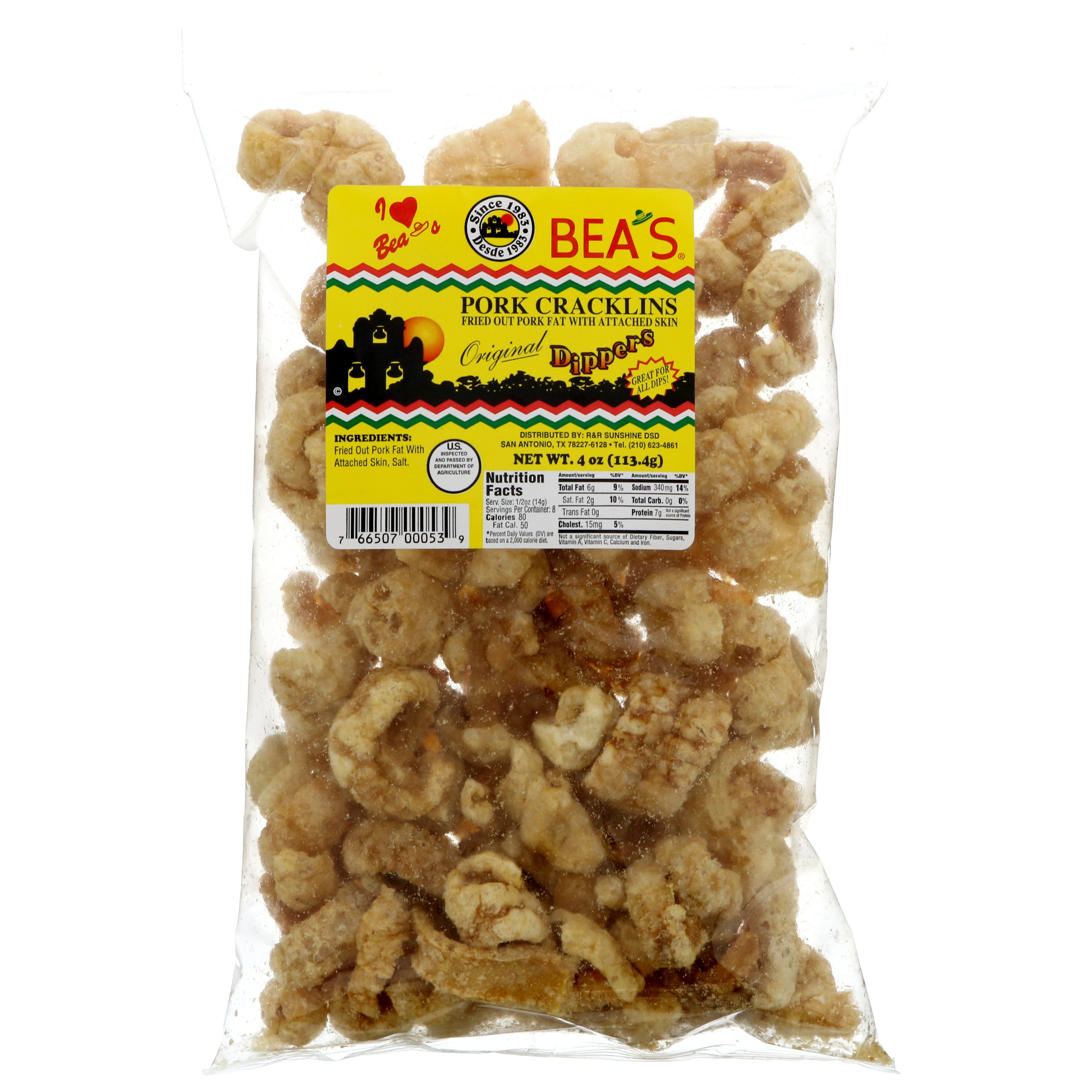 Bea's Original Dippers Pork Cracklins Shop Chips at HEB