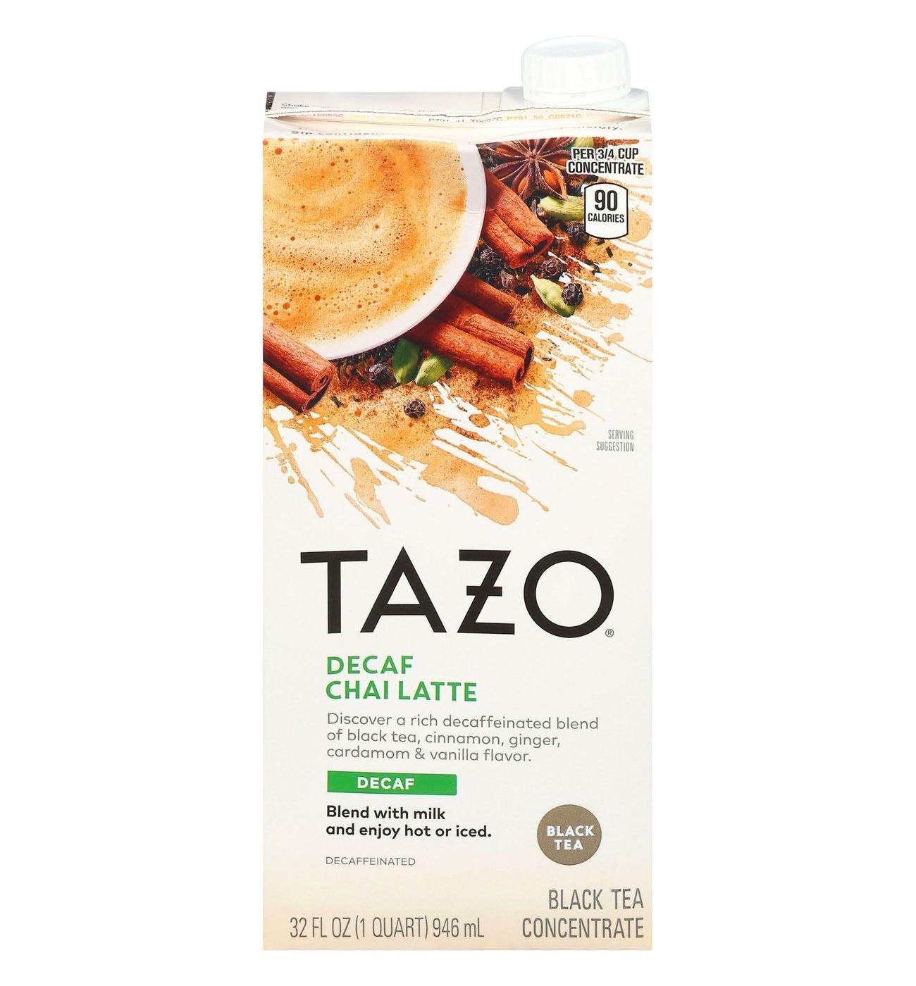 その他 chai Tazo Decaf Chai Latte Black Tea Concentrate - Shop Tea at H-E-B