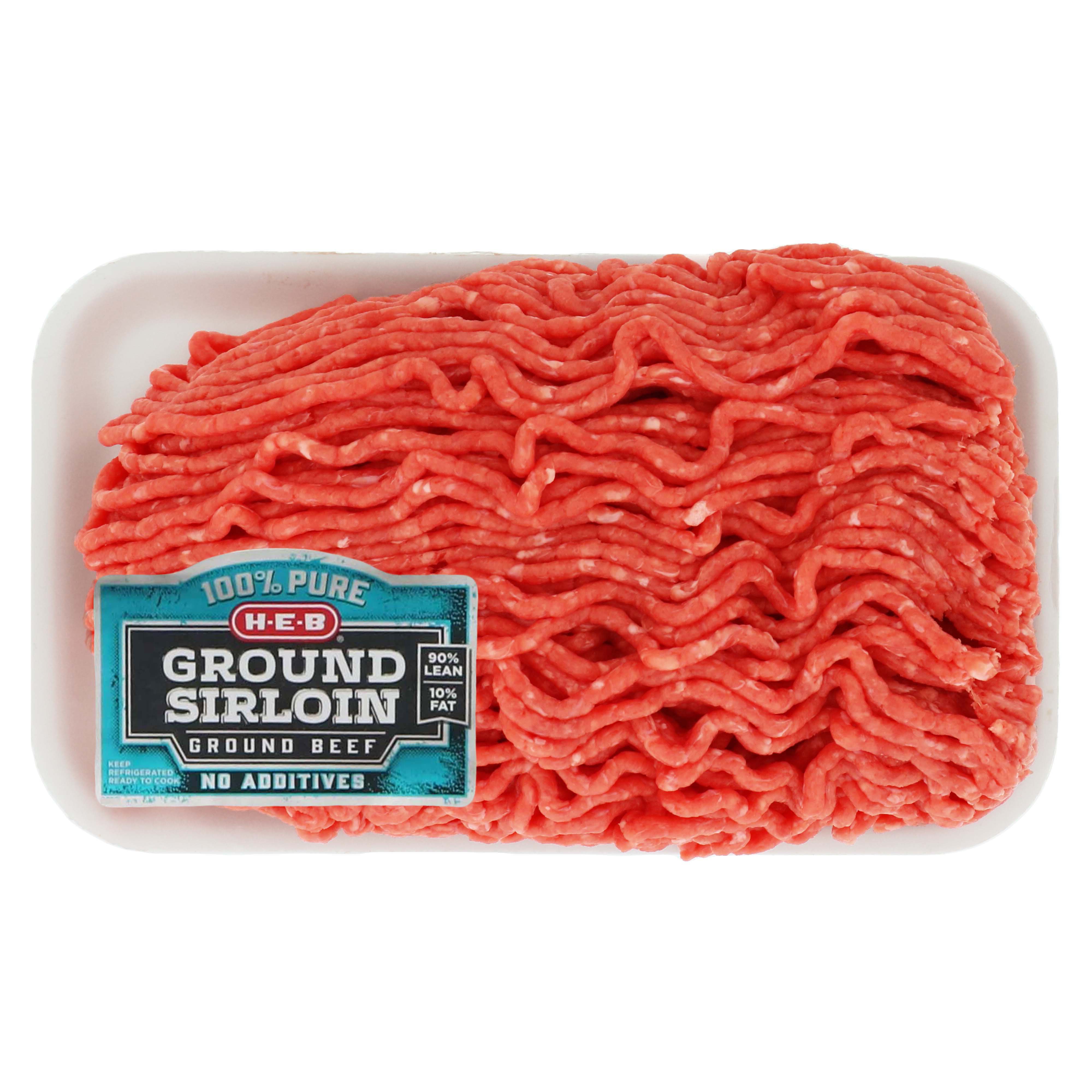 H-E-B Ground Beef Sirloin 90% Lean - Shop Beef At H-E-B