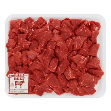 H-E-B Boneless Lean Beef Stew Meat - Value Pack, Avg. 3.0 lbs