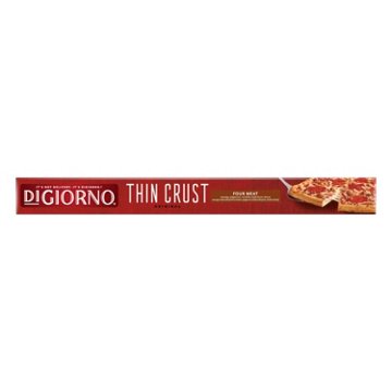 DiGiorno Thin Crust Frozen Pizza - Four Meat, 17.9 oz