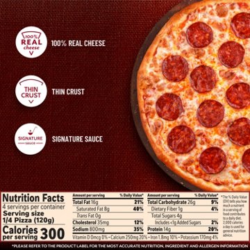 DiGiorno Original Thin Crust Pepperoni Frozen Pizza