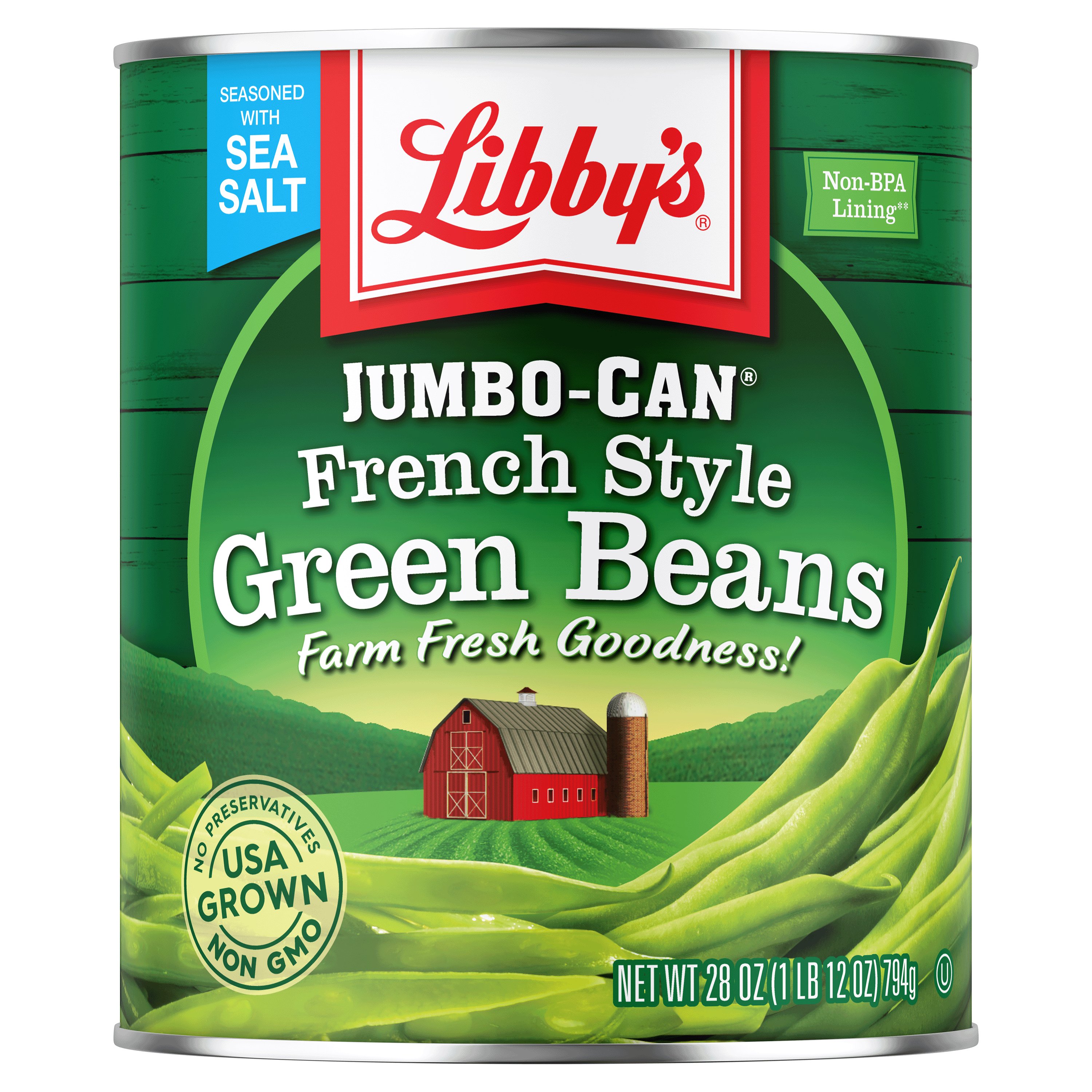 Libby's French Style Green Beans JumboCan Shop Vegetables at HEB