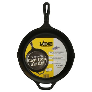 Lodge Seasoned Cast Iron Skillet, 10.25"