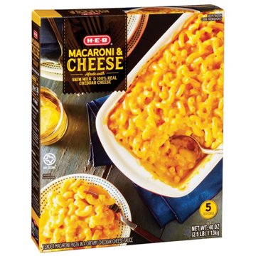 H-E-B Frozen Macaroni & Cheese - Family-Size, 40 oz