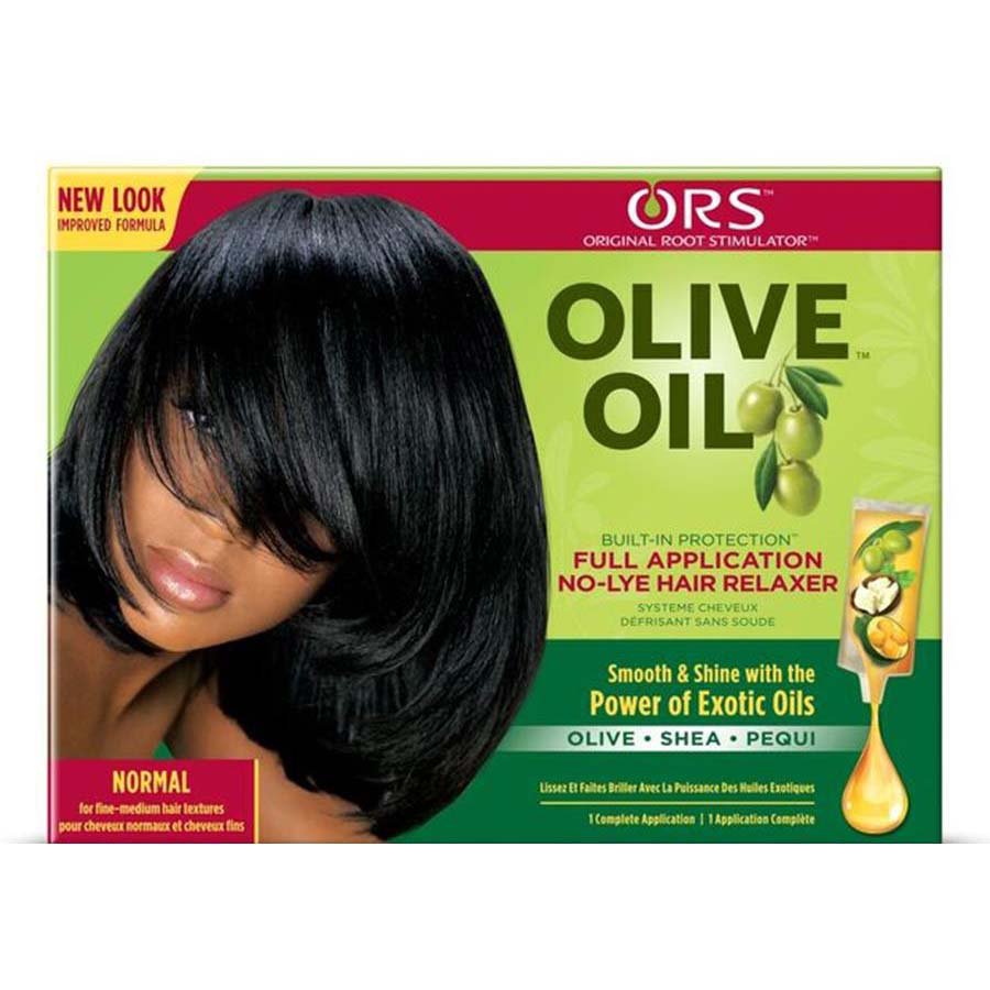 organic root stimulator built-in protection normal olive oil no-lye relaxer