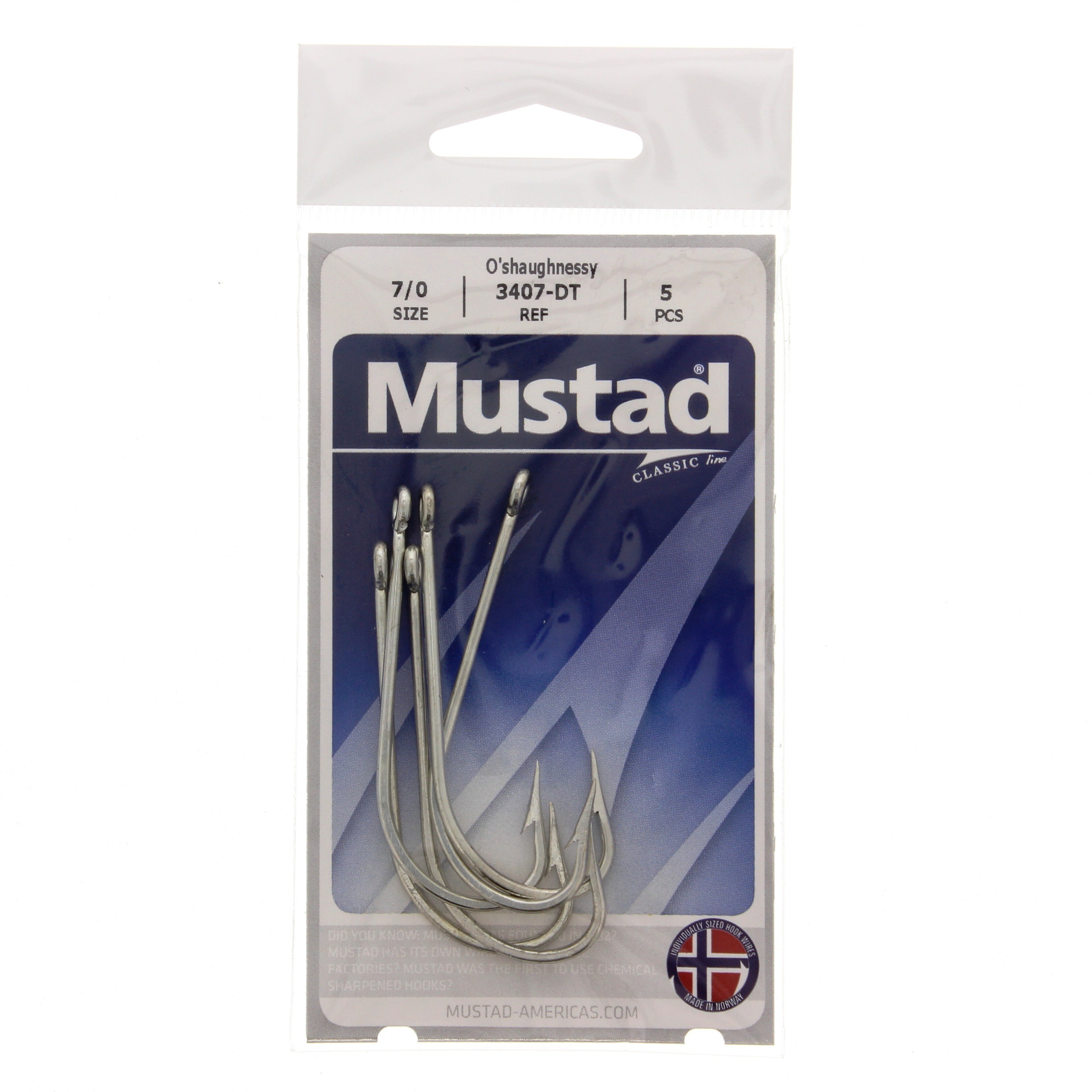 Mustad O'shaughnessy 3407-DT Hooks Size 7/0 - Shop Fishing at H-E-B