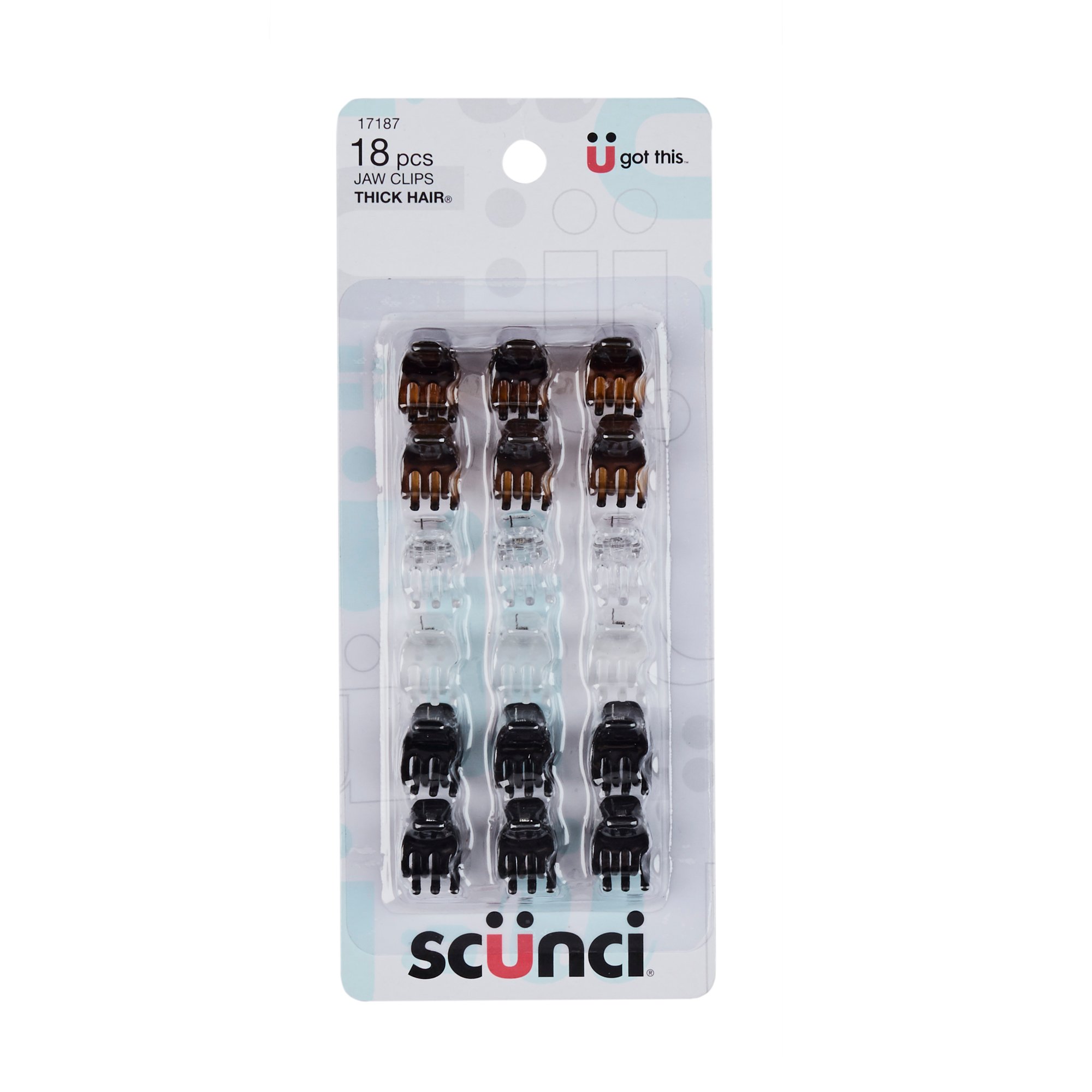 Scunci Effortless Beauty Thick Hair Mini Jaw Clips Shop Hair accessories at HEB