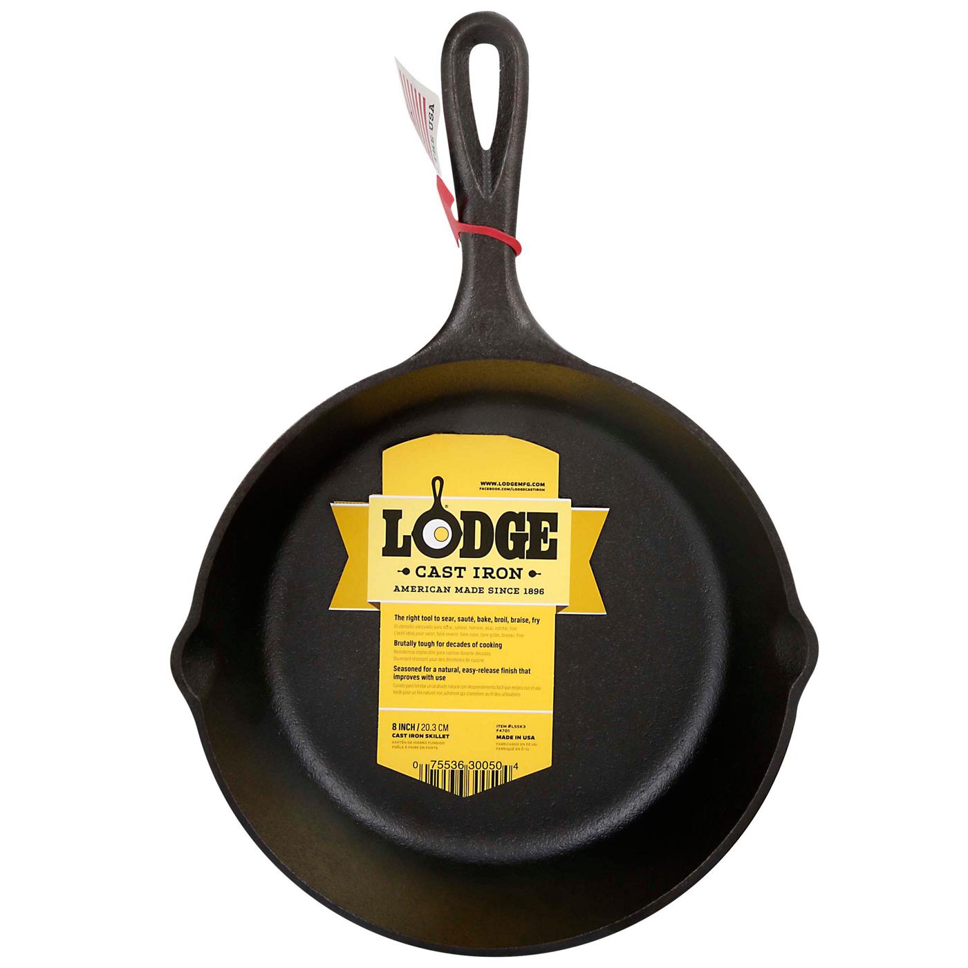 Lodge Cast Iron Seasoned Cast Iron Baking Pan in Black