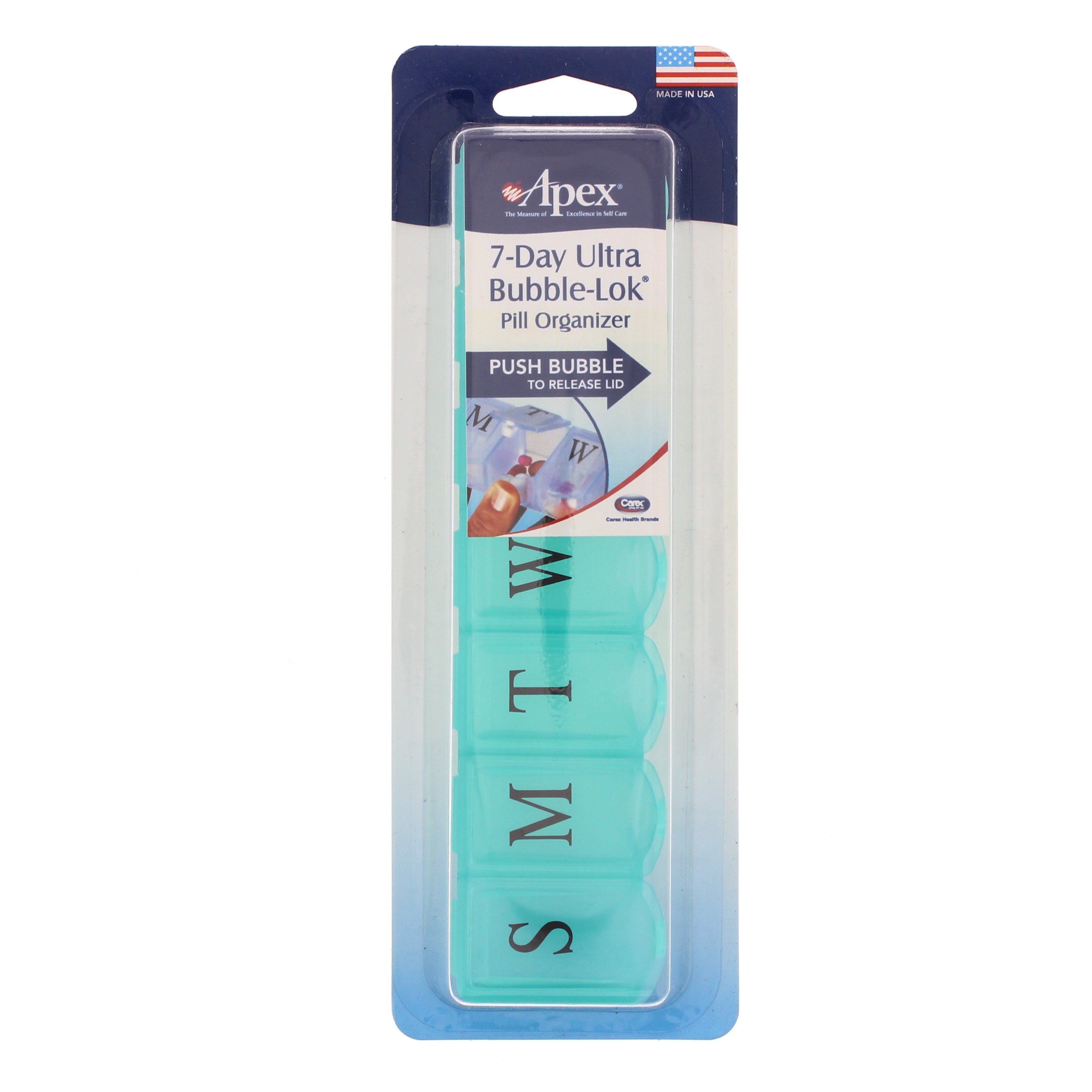 Apex 7Day Ultra BubbleLok Pill Organizer Shop Pill cutters