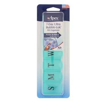Apex 7-Day Ultra Bubble-Lok Pill Organizer, EACH