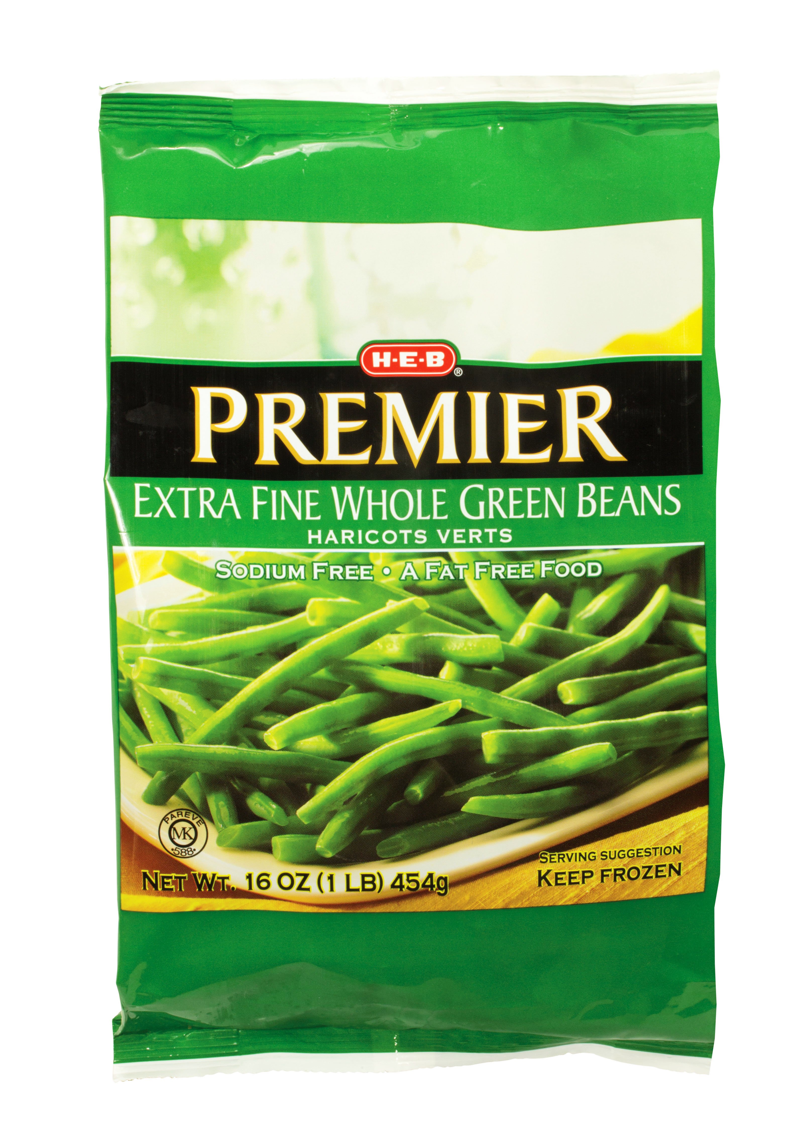 H-E-B Frozen Steamable Whole Green Beans