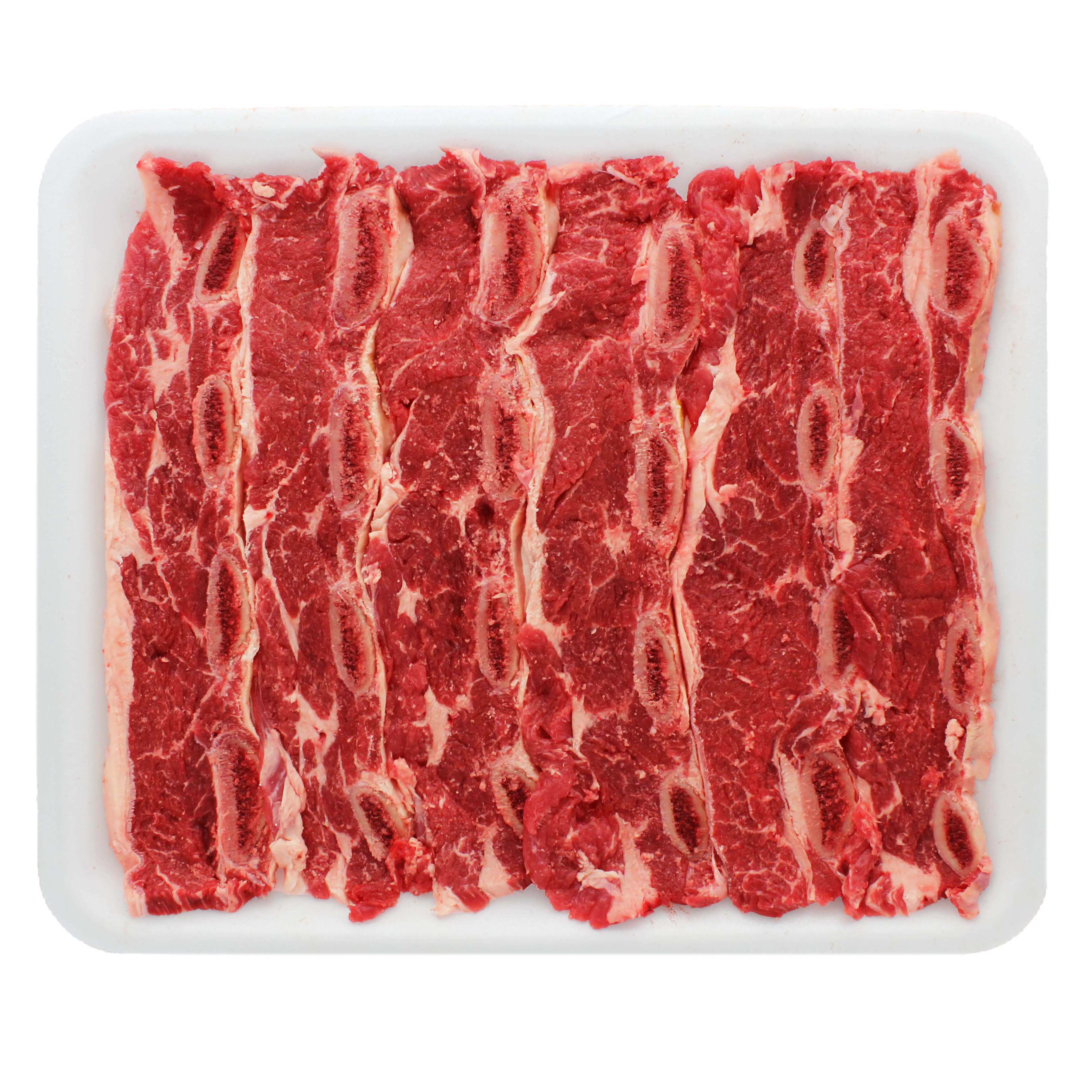 H-E-B Chuck Shoulder Beef Flanken Style Ribs, Thin Cut - Value Pack ...