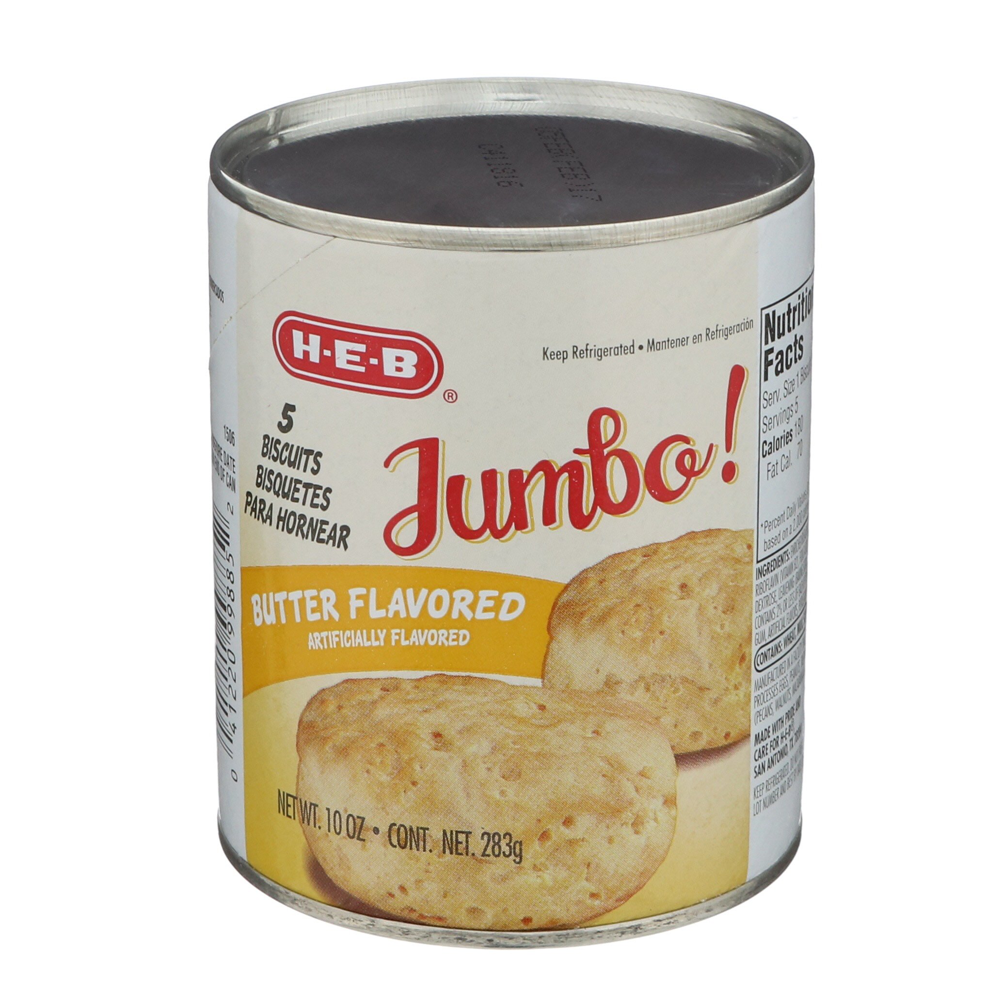 H-E-B Jumbo Butter Biscuits - Shop Biscuit & Cookie Dough At H-E-B