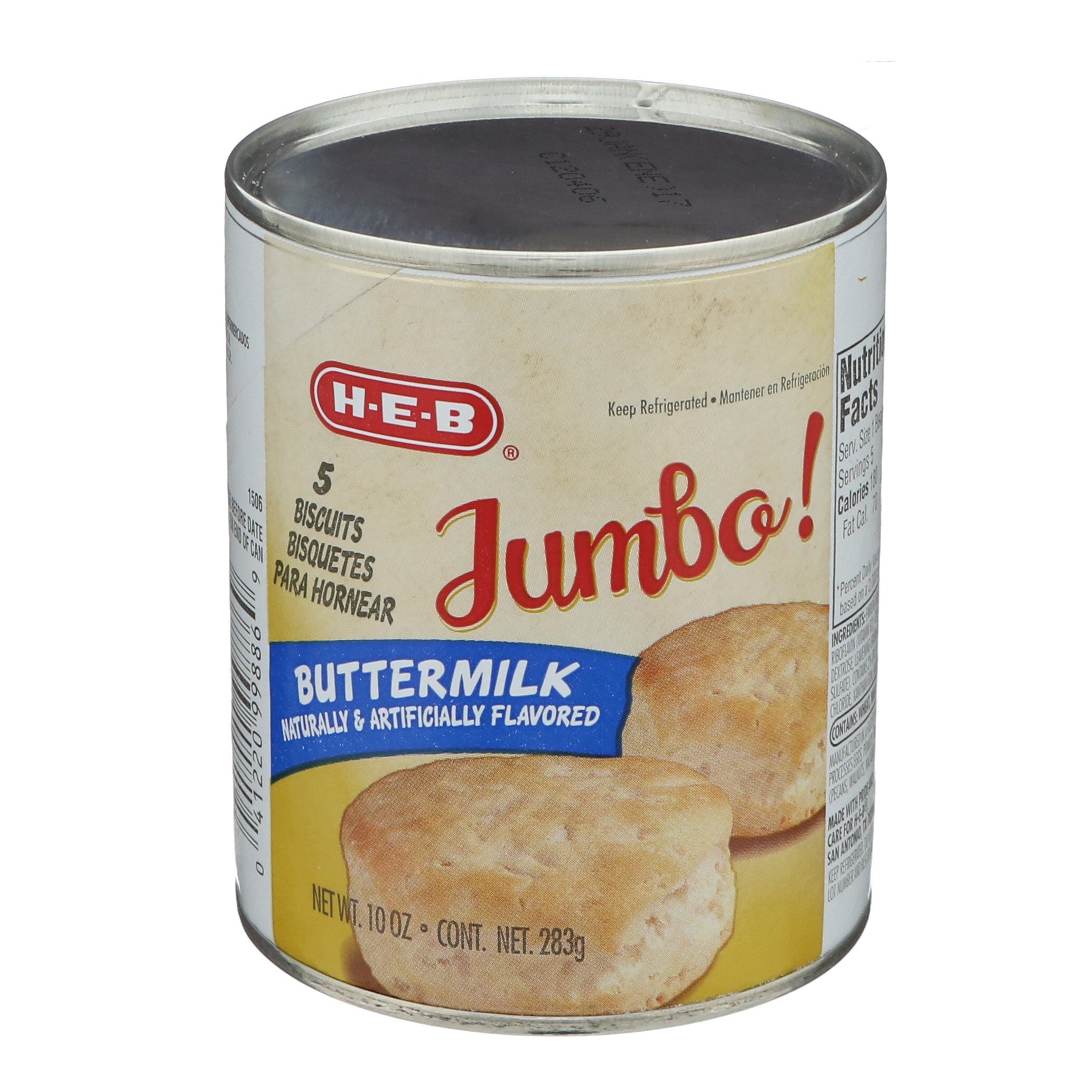 H-E-B Jumbo Buttermilk Biscuits - Shop Biscuit & Cookie Dough at H-E-B