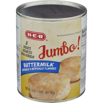 H-E-B Jumbo Buttermilk Biscuits, 5 ct