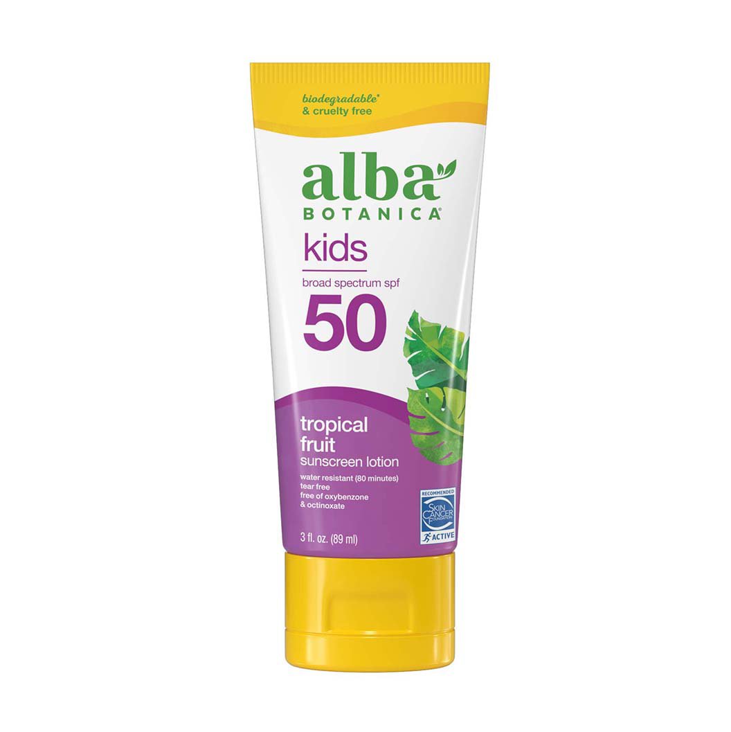 Alba Botanica Kids Sunscreen Lotion SPF 45 - Tropical Fruit - Shop ...