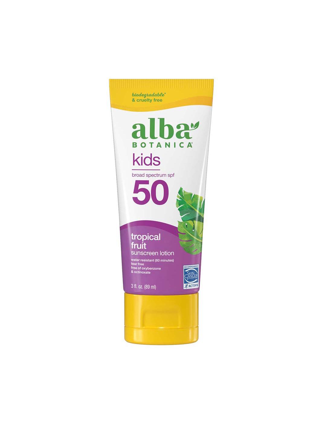 Alba Botanica Kids Sunscreen Lotion SPF 45 - Tropical Fruit; image 1 of 2