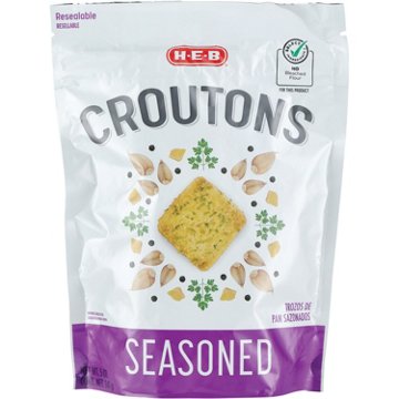 H-E-B Seasoned Premium Croutons, 5 oz