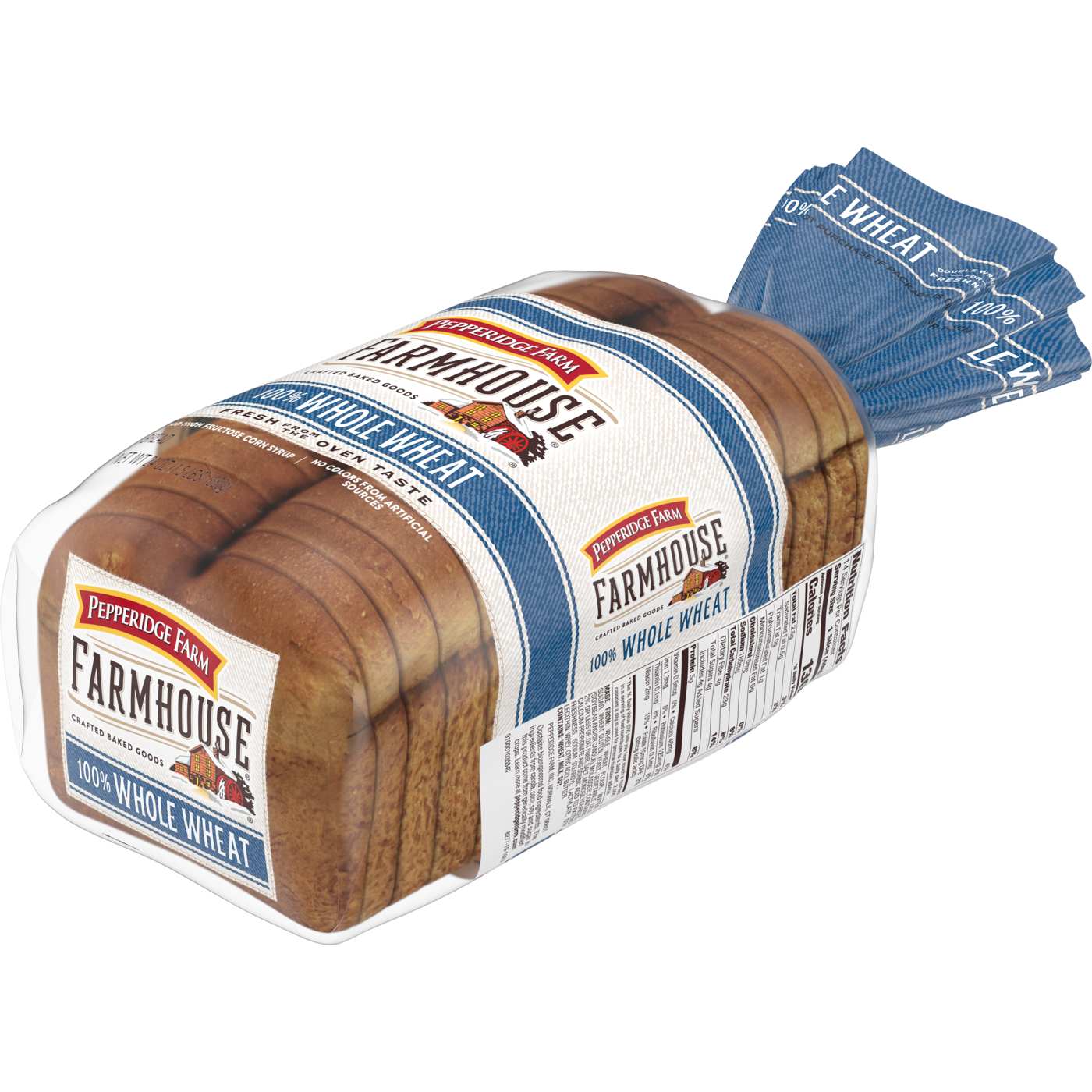 Pepperidge Farm Farmhouse 100% Whole Wheat Sliced Bread; image 7 of 9