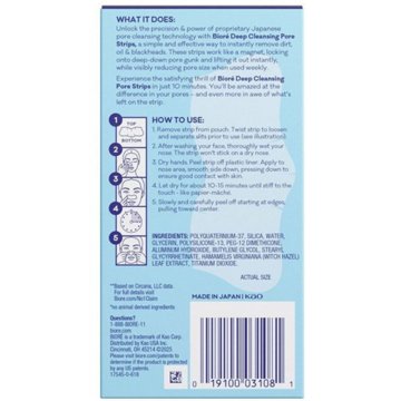 Bioré Original Deep Cleansing Pore Strips, 8 ct