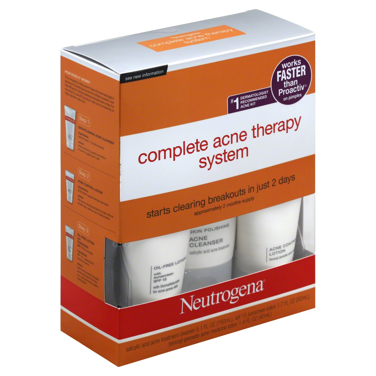 Neutrogena Complete Acne Therapy System - Shop Facial masks