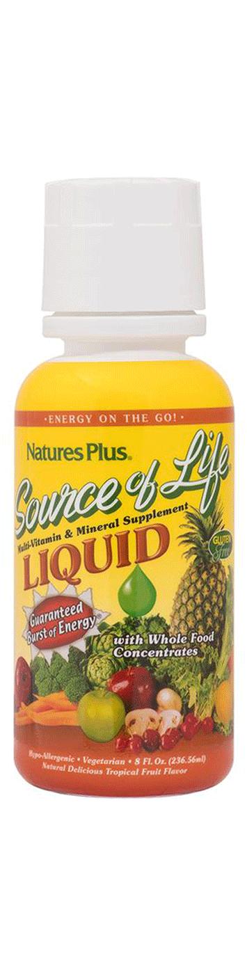NaturesPlus Source of Life Multivitamin & Mineral Liquid; image 1 of 2