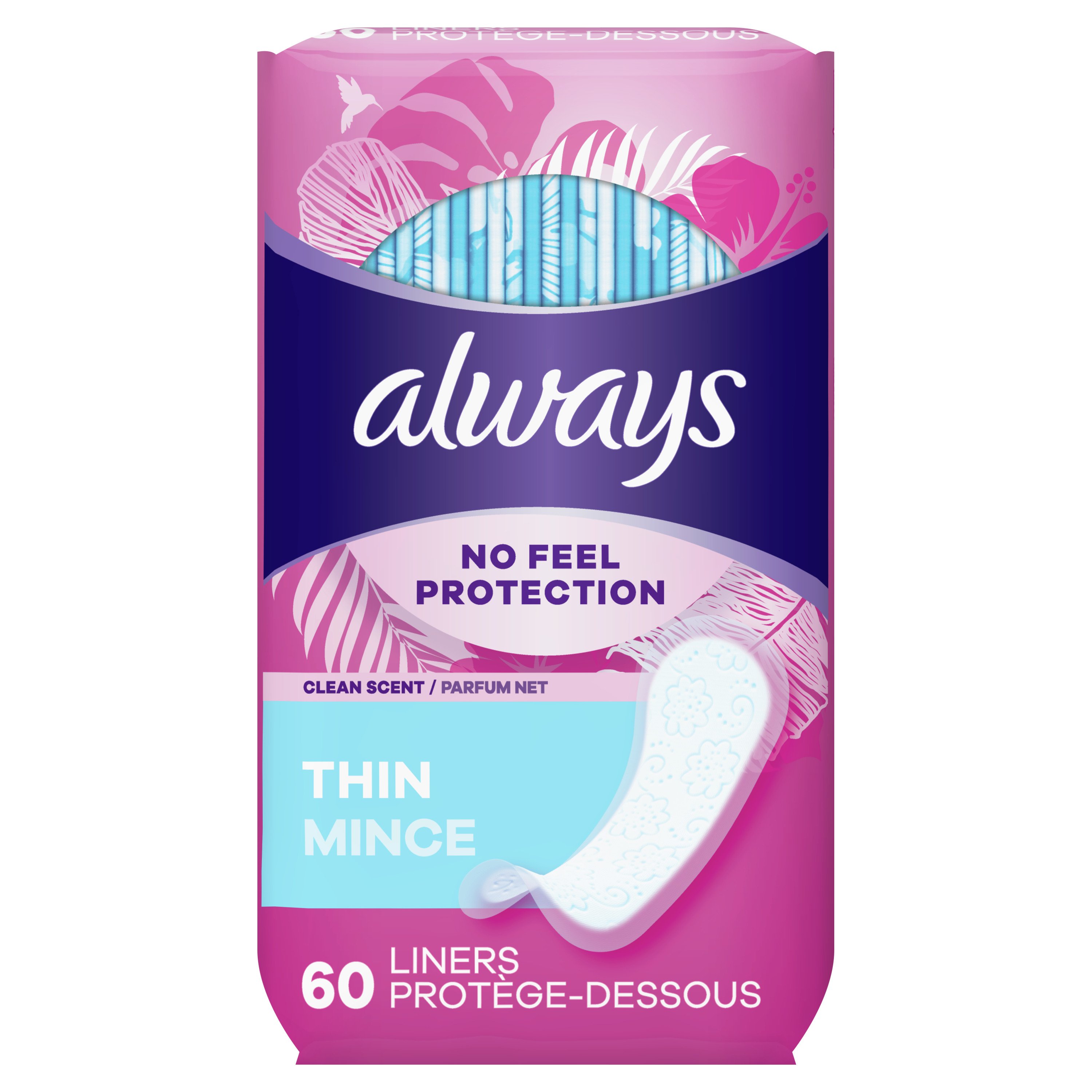 Always Thin Clean Scent Daily Liners Shop Pads & Liners at HEB