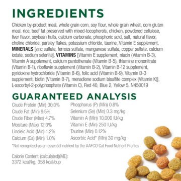 Cat Chow Purina Indoor Healthy Weight and Hairball Dry Cat Food - Chicken, 15 lb