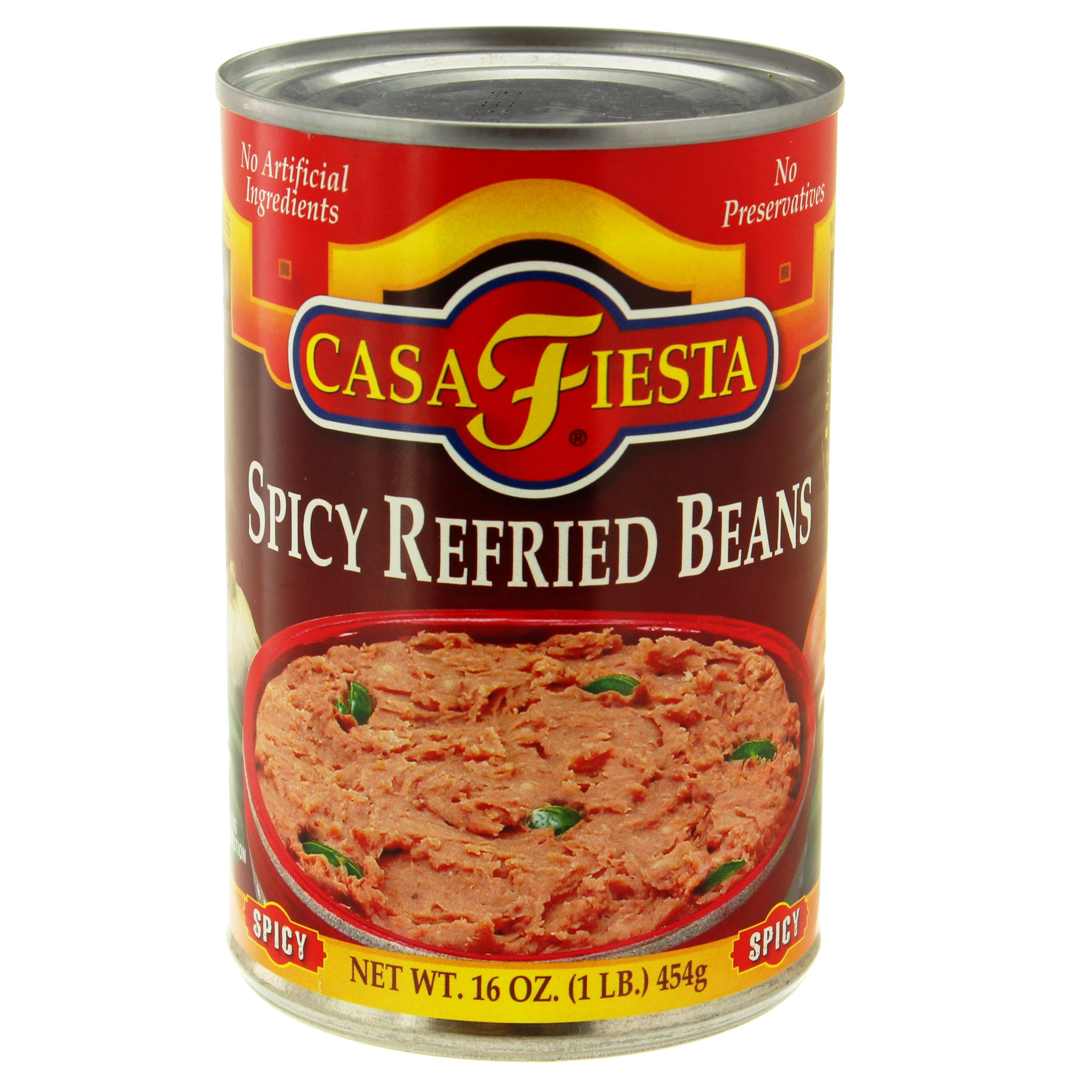 Casa Fiesta Medium Spicy Refried Beans with Jalapeno Pieces Shop